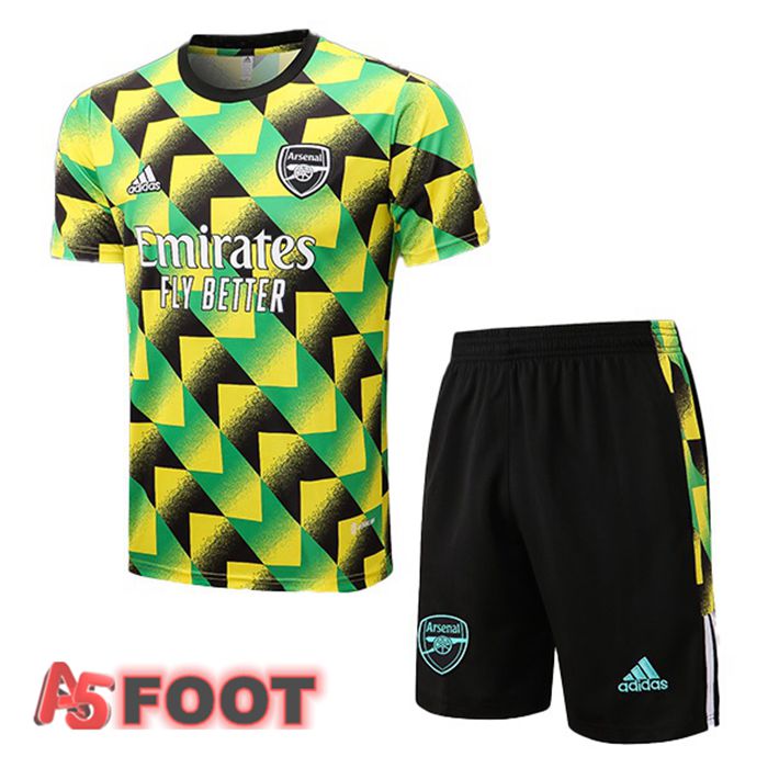 Training T-Shirts Arsenal + Shorts Vert 22/23
