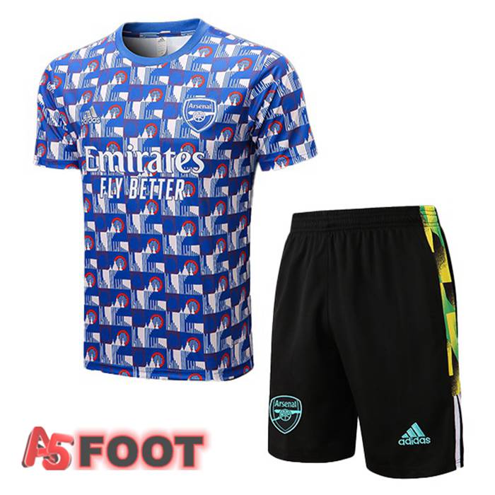 Training T-Shirts Arsenal + Shorts Bleu 22/23