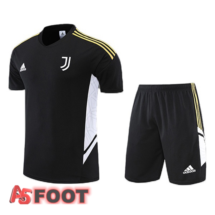 Ensemble Training T-Shirts Juventus + Shorts Noir 2022/2023