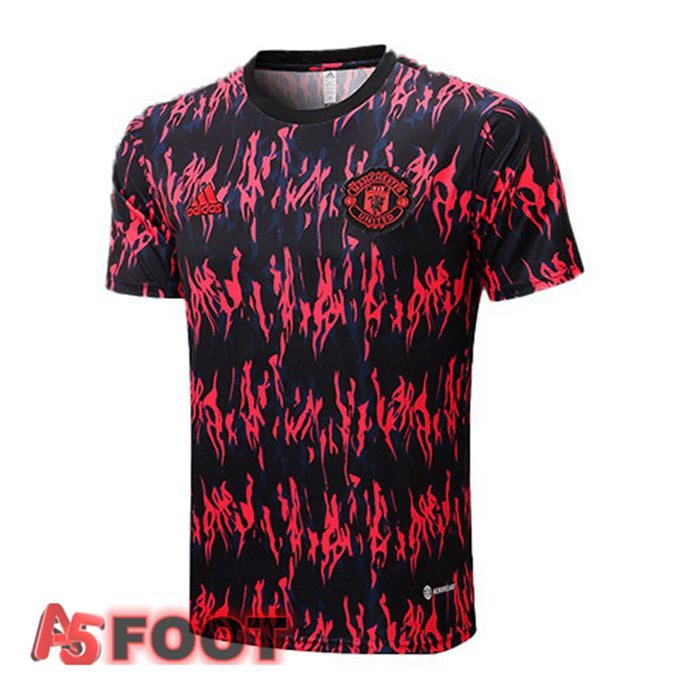 Training T-Shirts Manchester United Rouge Noir 22/23