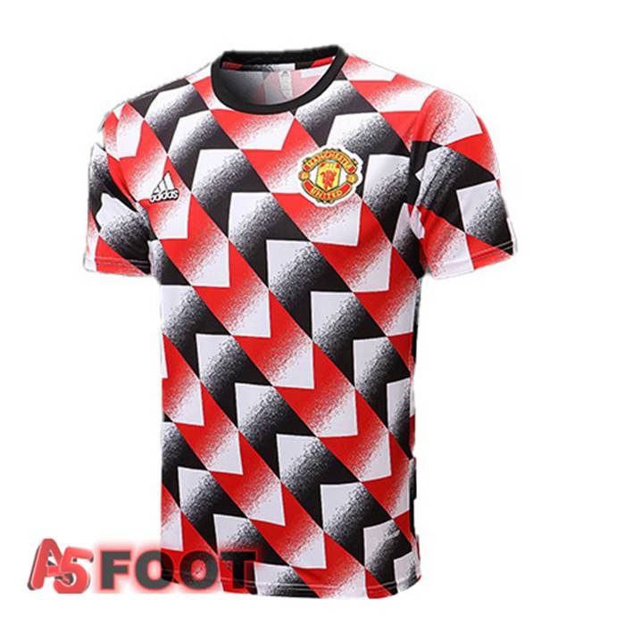Training T-Shirts Manchester United Rouge Noir 22/23