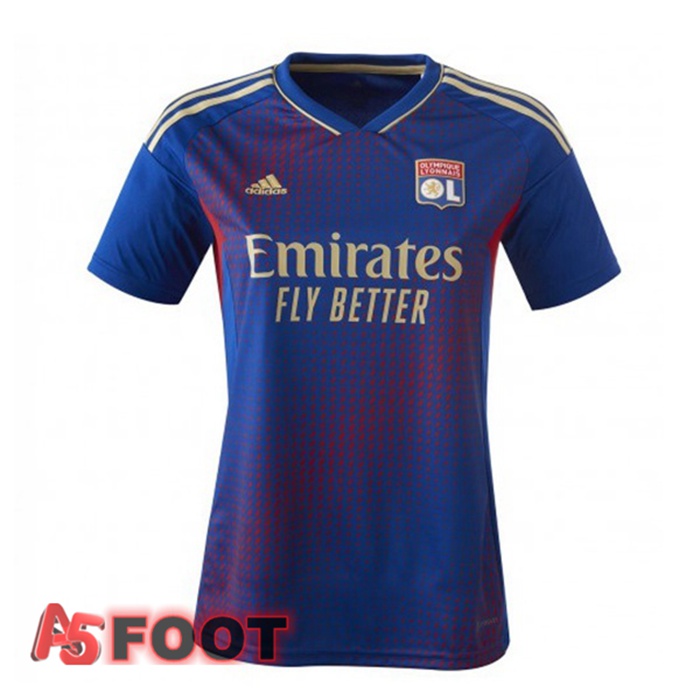 Maillot de Foot Lyon OL Femme Quatrieme Bleu 2022/2023
