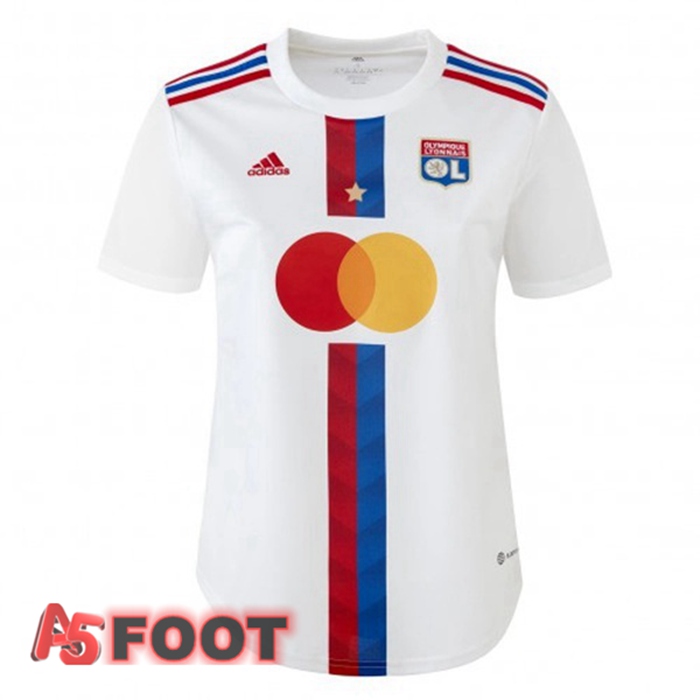 Maillot De Foot Lyon OL Femme Domicile Blanc 22/23