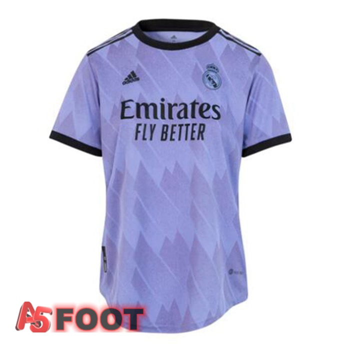 Maillot De Foot Real Madrid Femme Exterieur Pourpre 22/23