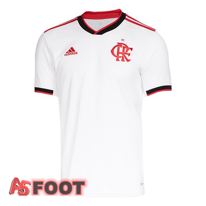 Maillot de Foot Flamengo Exterieur Blanc 2022/2023