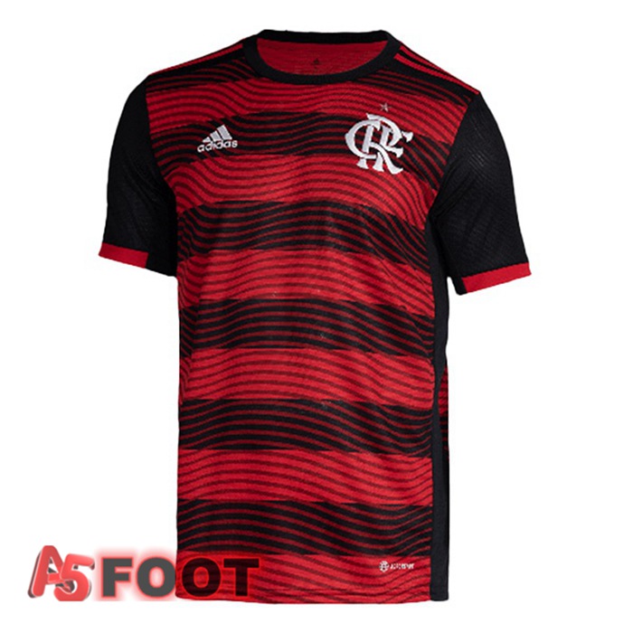 Maillot Foot Flamengo Domicile Rouge Noir 22/23