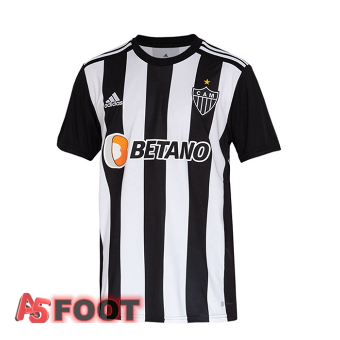 Maillot De Foot Atletico Mineiro Domicile Noir Blanc 22/23