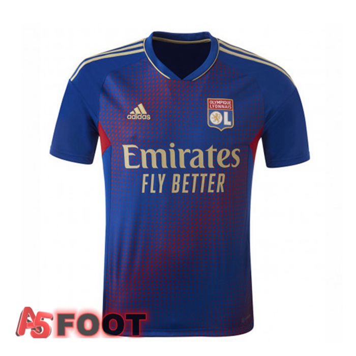 Maillot de Foot Lyon OL Quatrieme Bleu 2022/2023