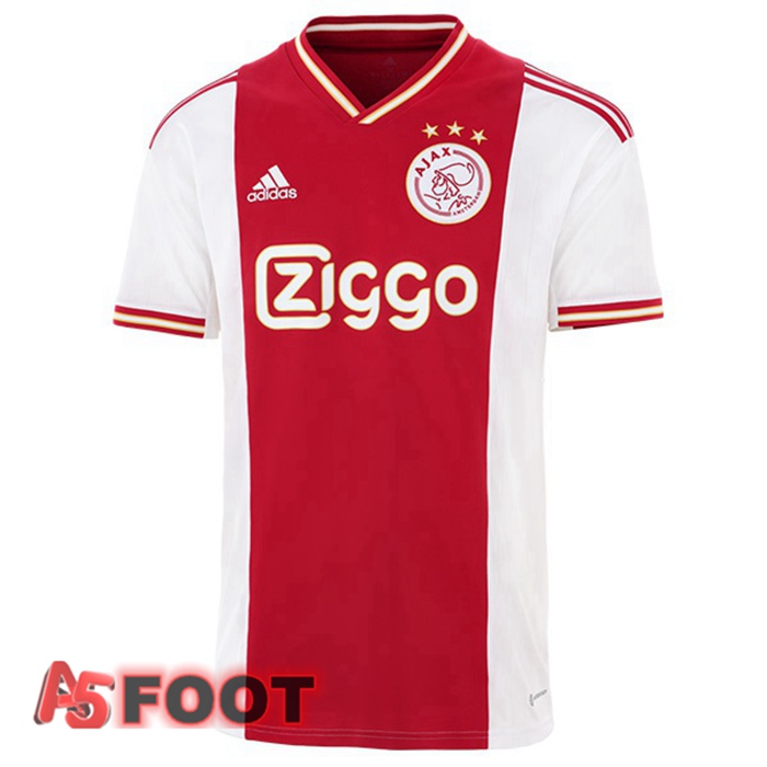 Maillot De Foot AFC Ajax Domicile Blanc Rouge 22/23