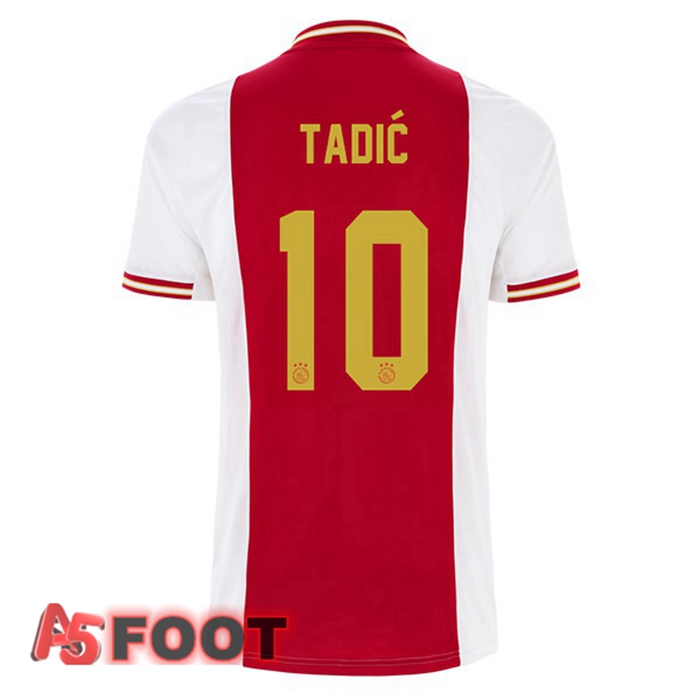 Maillot De Foot AFC Ajax (Tadić 10) Domicile Blanc Rouge 22/23
