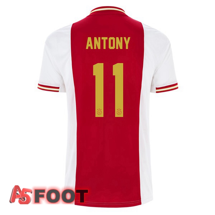Maillot De Foot AFC Ajax (Antony 11) Domicile Blanc Rouge 22/23