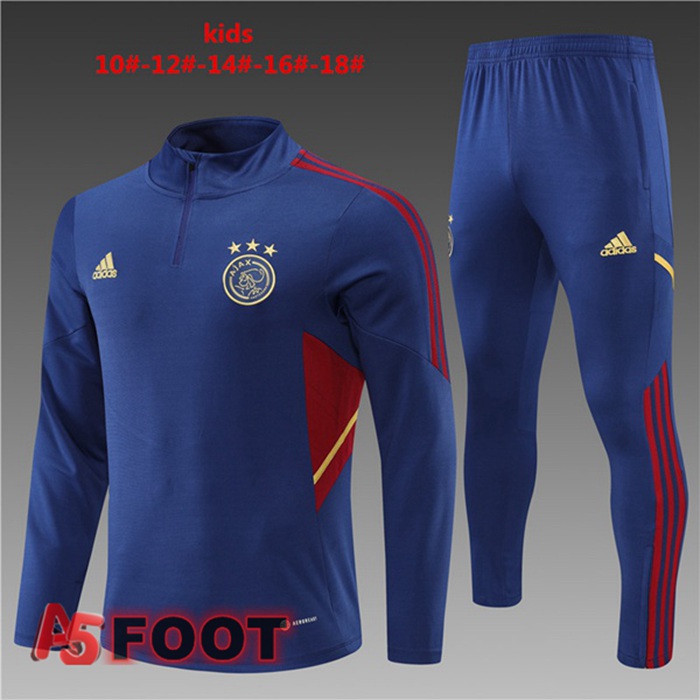 Survetement De Foot AFC Ajax Enfant Bleu Royal 22/23