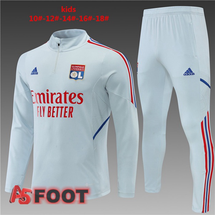 Survetement De Foot Lyon OL Enfant Gris 22/23