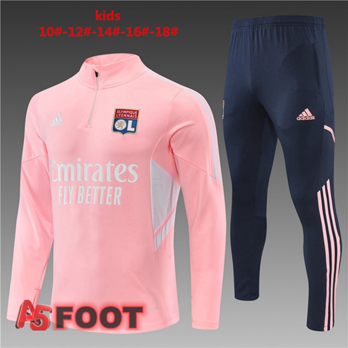 Survetement De Foot Lyon OL Enfant Rose 22/23
