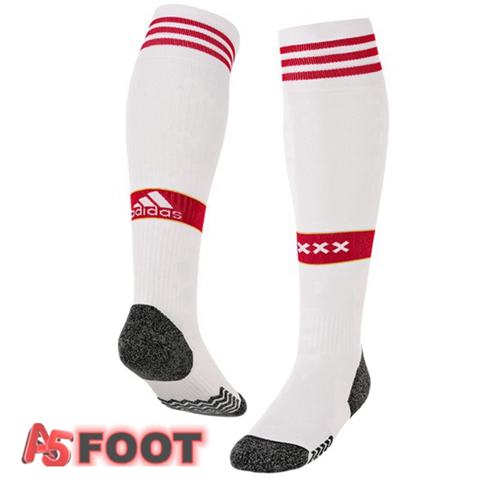 Chaussettes De Foot AFC Ajax Domicile Blanc Rouge 22/23
