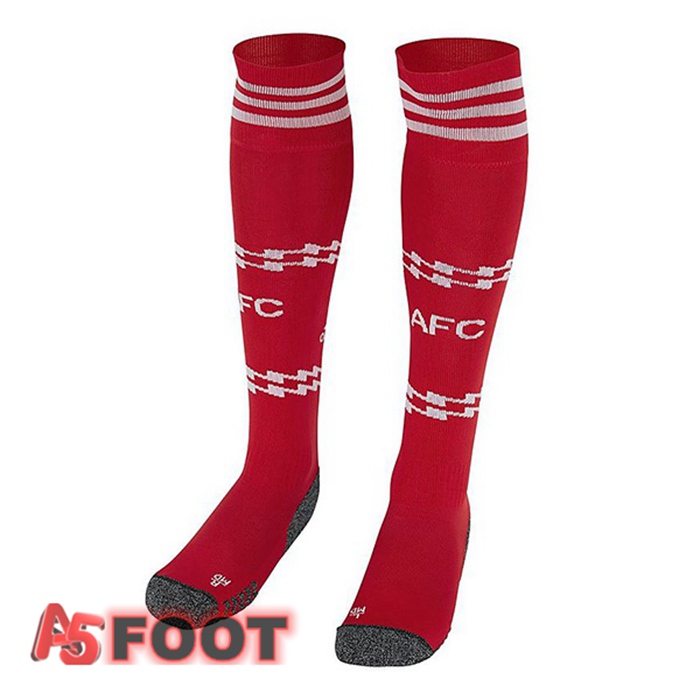 Chaussettes De Foot Arsenal Domicile Rouge Blanc 2022/2023