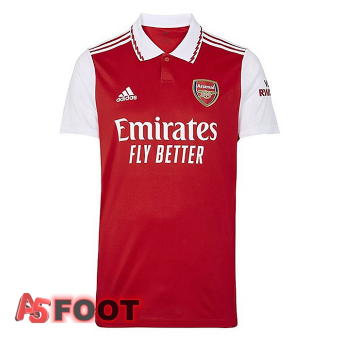 Maillot de Foot Arsenal Domicile Rouge Blanc 2022/2023