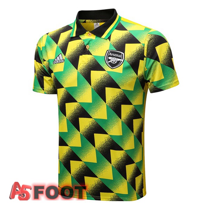 Polo Foot Arsenal Vert Noir 2022/2023
