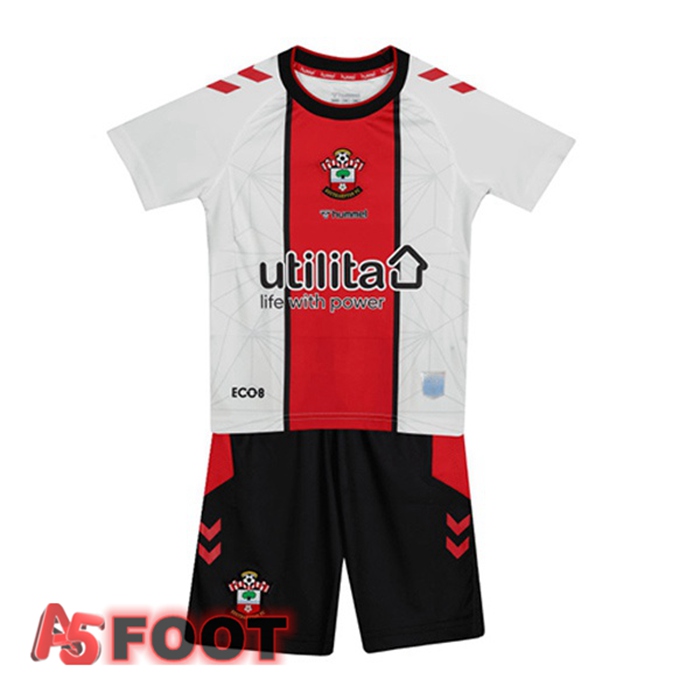 Maillot De Foot Southampton FC Enfant Domicile Rouge Blanc 22/23