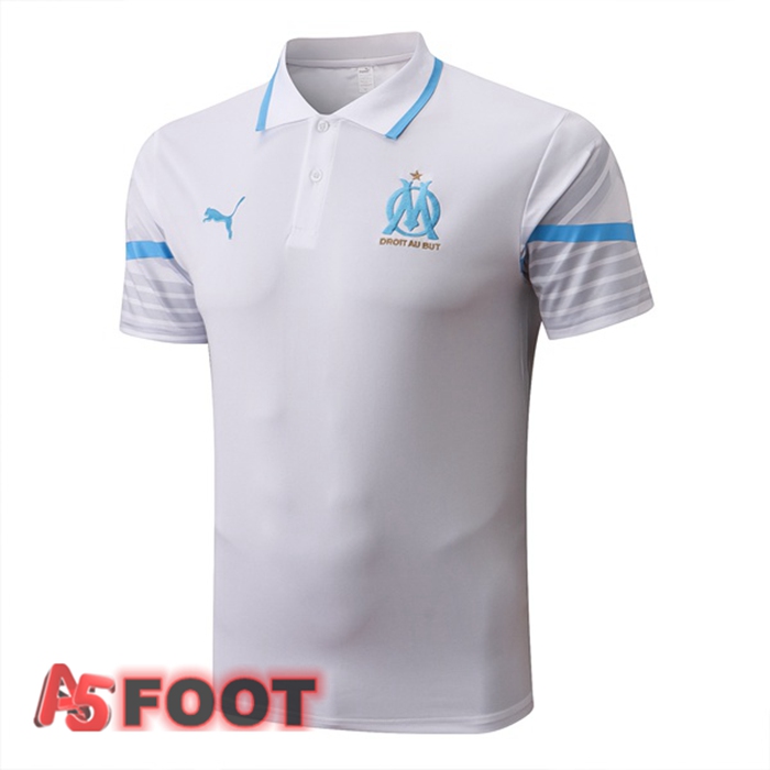Polo Foot Marseille OM Blanc 2022/2023