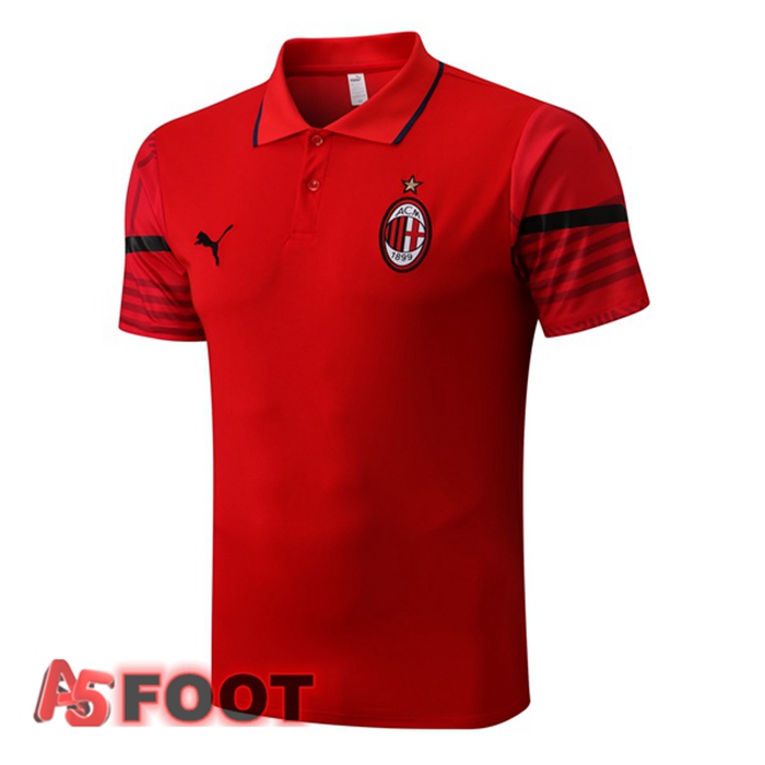 Polo Foot Milan AC Rouge 2022/2023