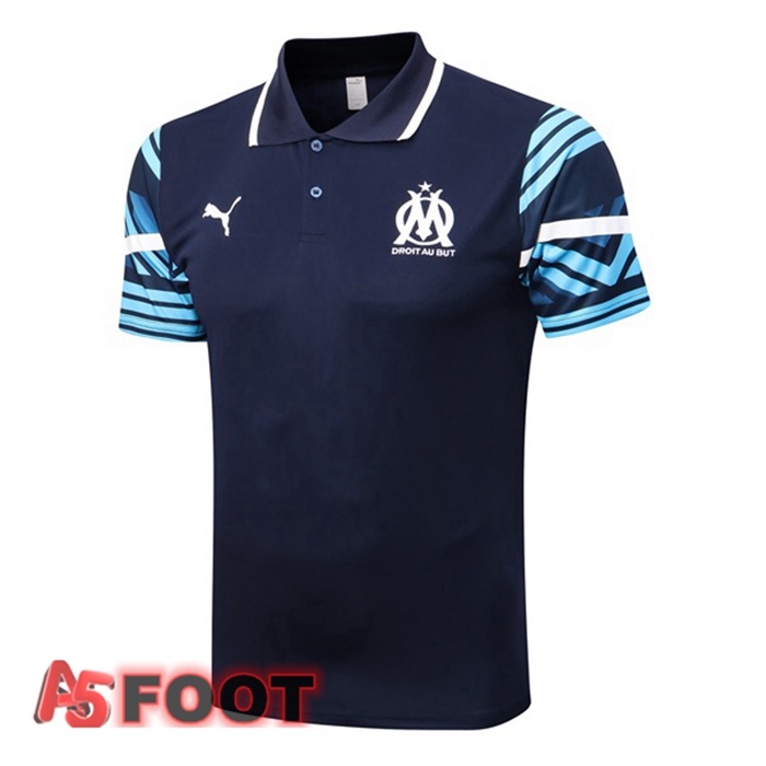 Polo Foot Marseille OM Bleu Royal 22/23