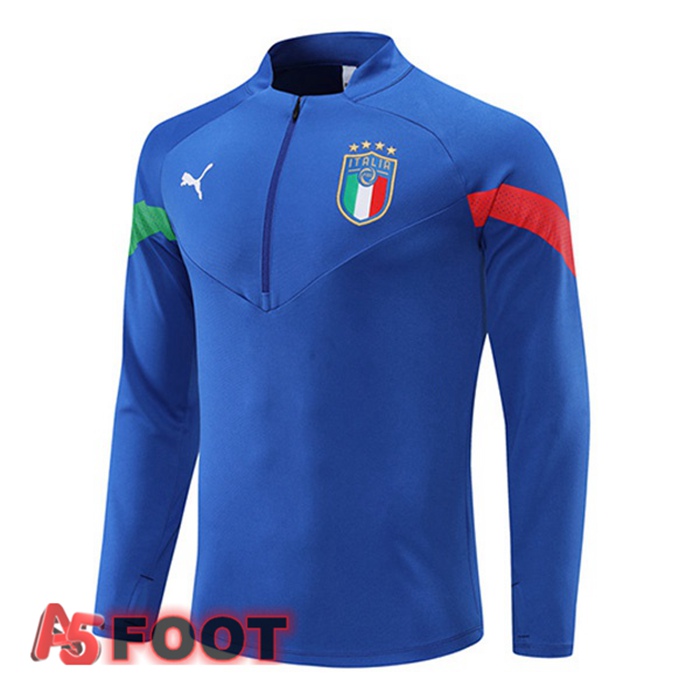 Training Sweatshirt Homme Italie Bleu 22/23