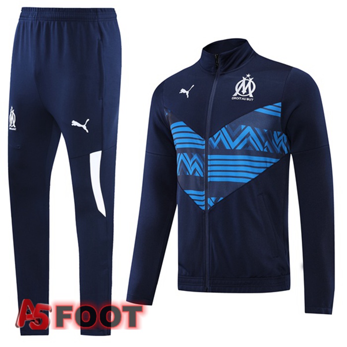 Ensemble Veste Survetement Marseille OM Bleu 2022/2023