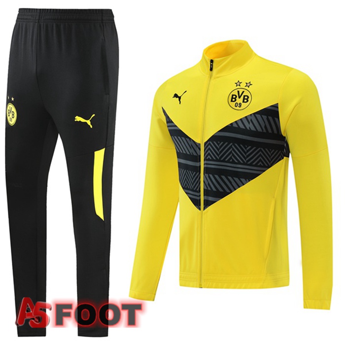 Ensemble Veste Survetement Dortmund BVB Jaune 2022/2023