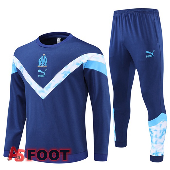 Survetement De Foot Marseille OM Bleu 22/23