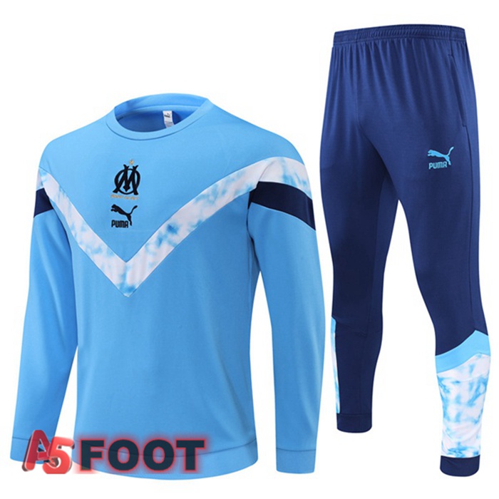 Survetement De Foot Marseille OM Bleu 22/23