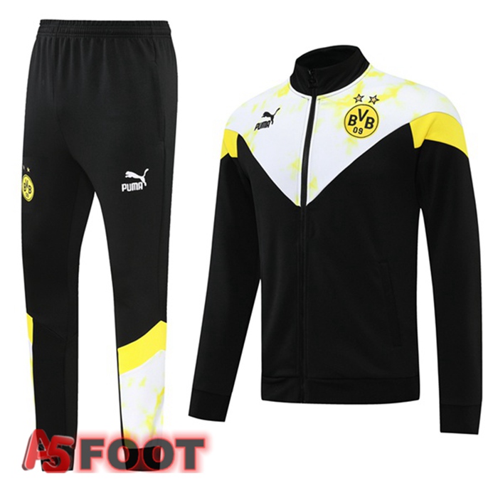 Ensemble Survetement Coupe-Vent Dortmund BVB Noir Jaune 2022/2023