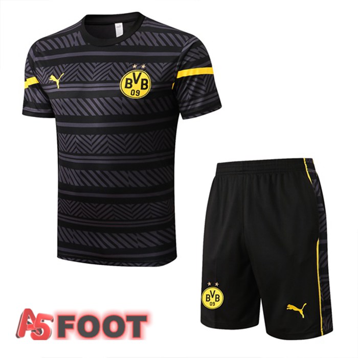 Training T-Shirts Dortmund BVB + Shorts Noir 22/23