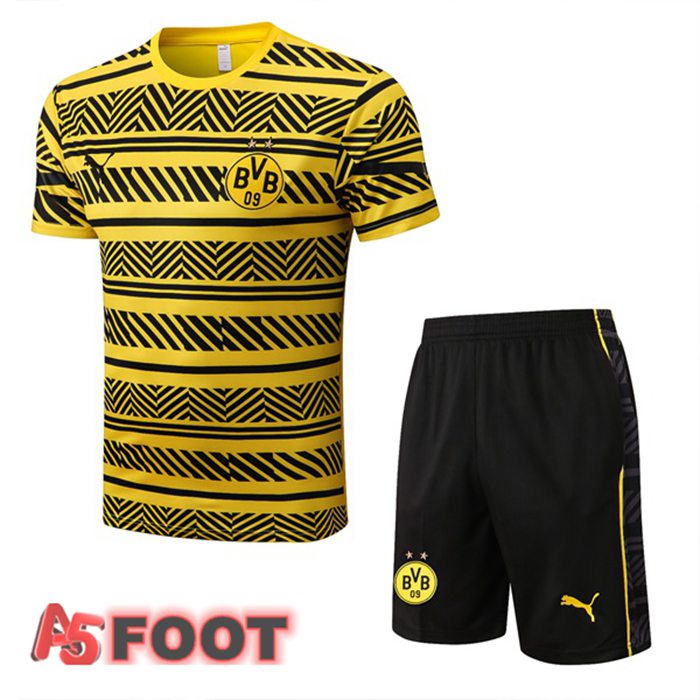 Training T-Shirts Dortmund BVB + Shorts Jaune 22/23