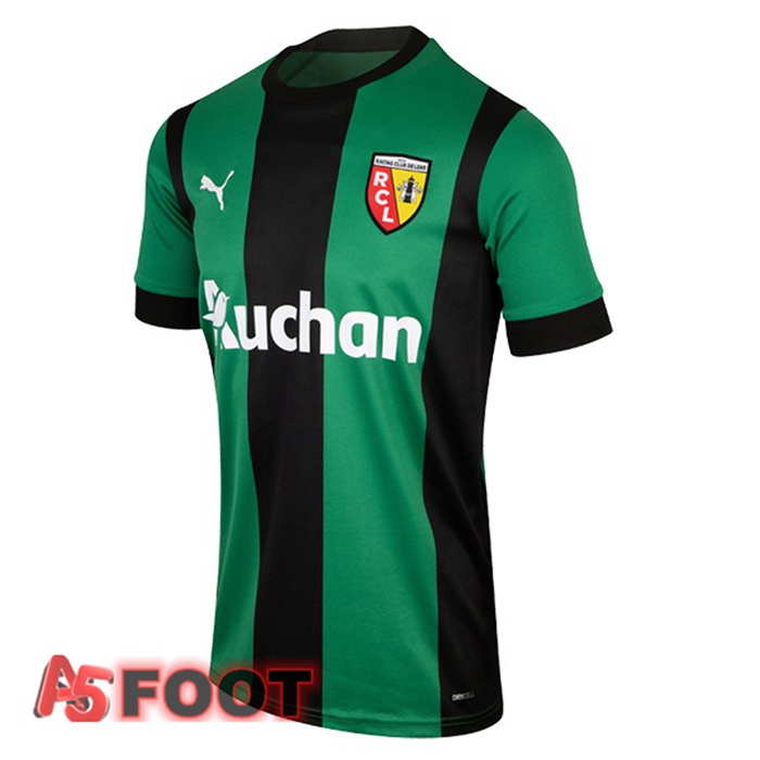 Maillot De Foot RC Lens Exterieur Vert Noir 22/23