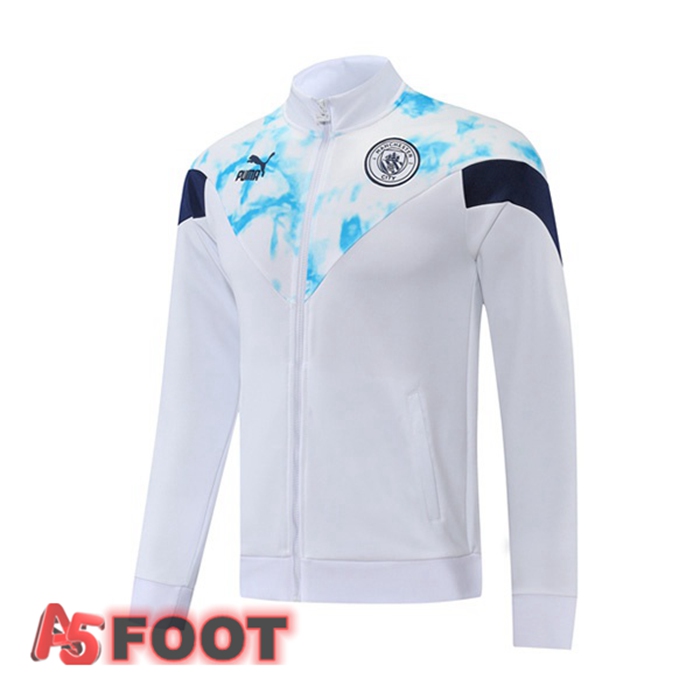 Veste Foot Manchester City Blanc 2022/2023