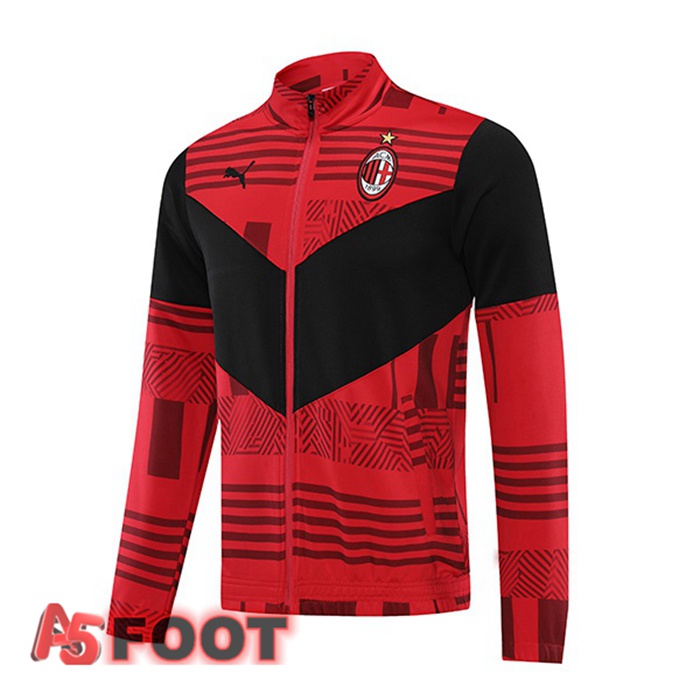 Veste Foot Milan AC Rouge Noir 2022/2023