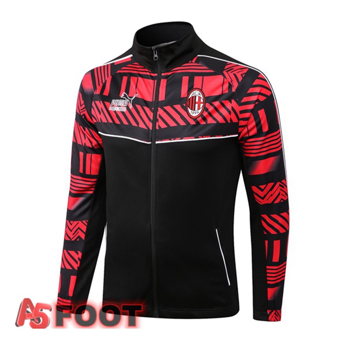 Veste Foot Milan AC Noir Rouge 22/23