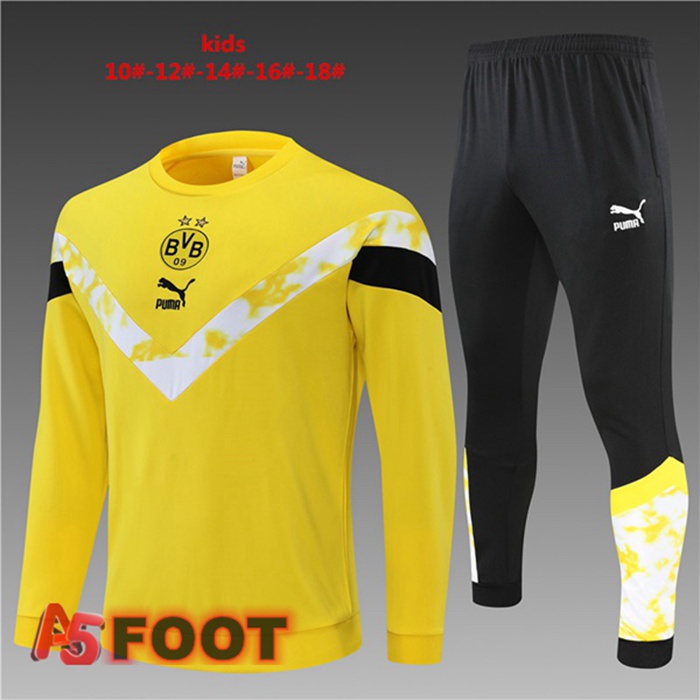 Survetement De Foot Dortmund BVB Enfant Jaune 22/23