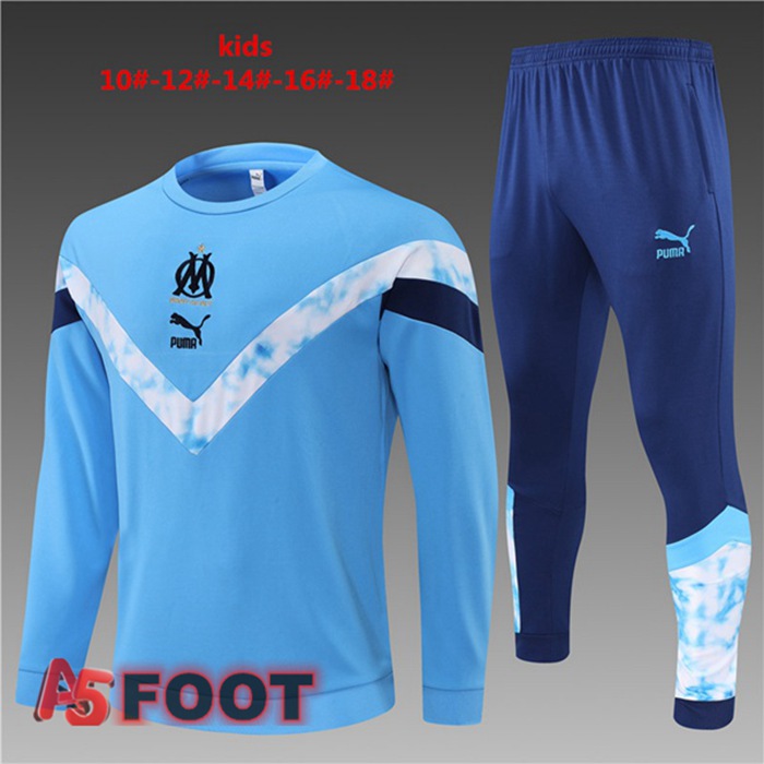 Survetement De Foot Marseille OM Enfant Bleu 22/23