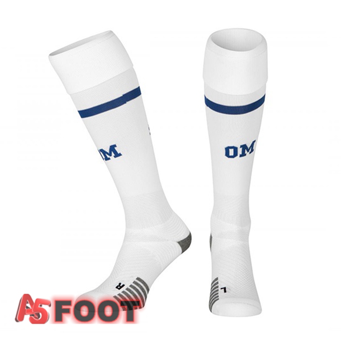 Chaussettes De Foot Marseille OM Domicile Blanc 22/23