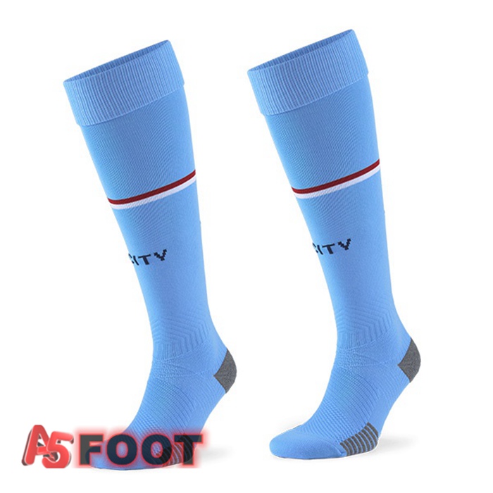 Chaussettes De Foot Manchester City Domicile Bleu 2022/2023
