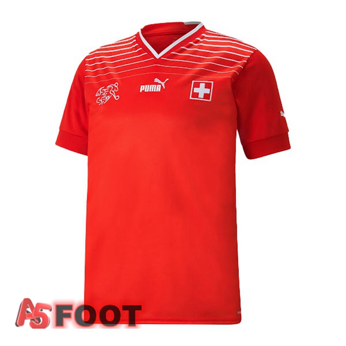 Maillot De Foot Suisse Domicile Rouge Coupe du monde 2022