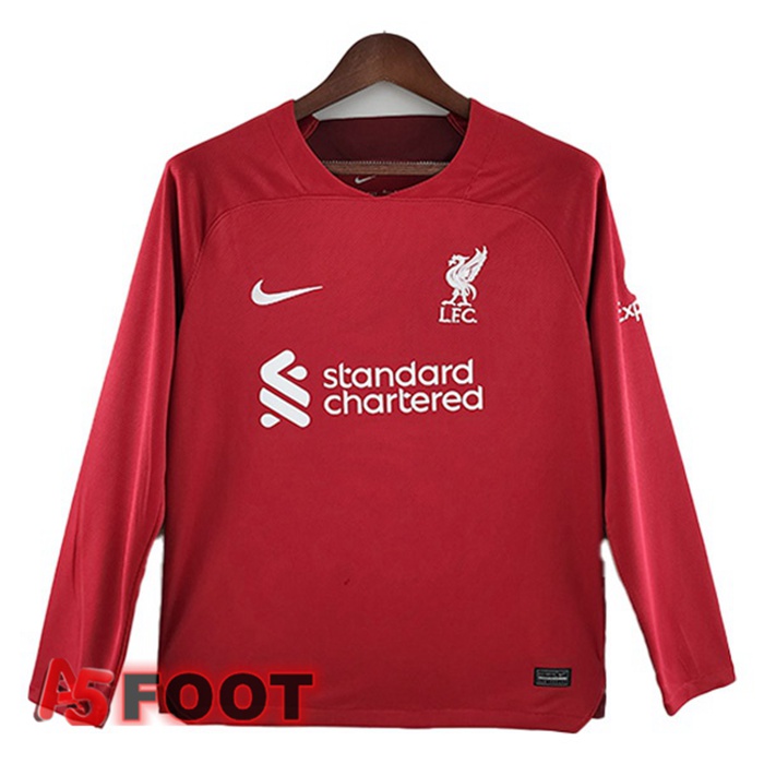 Maillot de Foot FC Liverpool Domicile Manche Longue Rouge 2022/2023