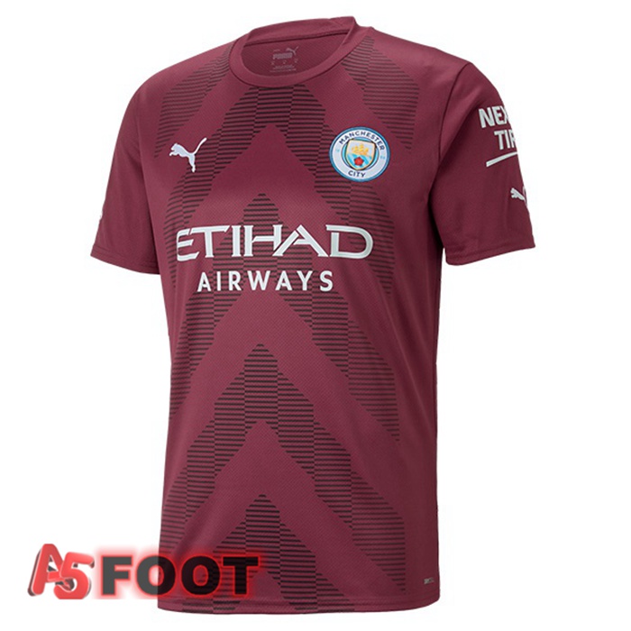 Maillot de Foot Manchester City Gardien de but Marron 2022/2023