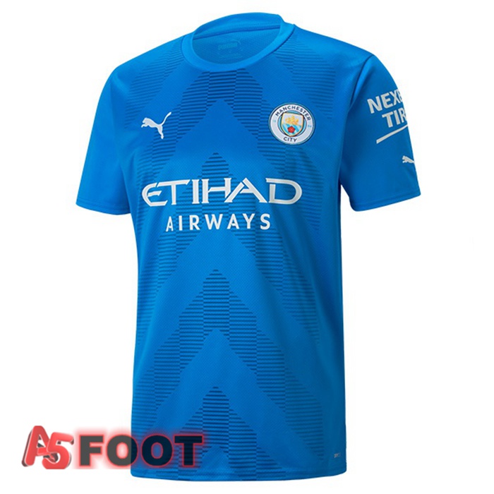 Maillot de Foot Manchester City Gardien de but Bleu 2022/2023