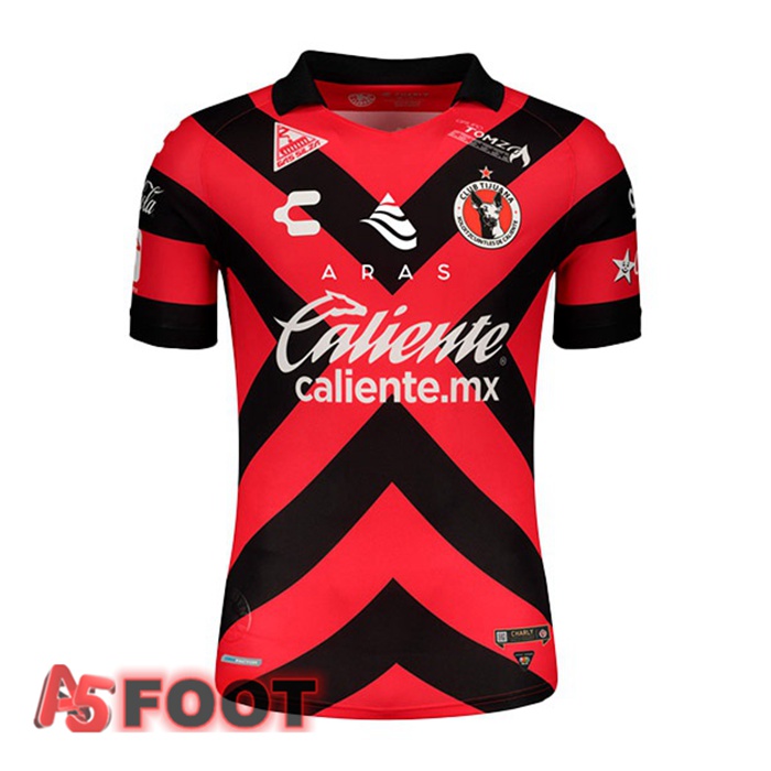 Maillot Tijuana Domicile Rouge Noir 2021/22