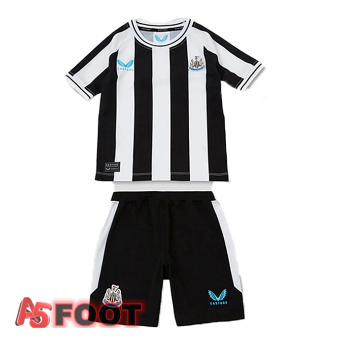 Maillot De Foot Newcastle United Enfant Domicile Noir Blanc 22/23