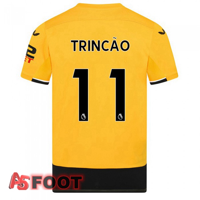 Maillot De Foot Wolves (TRINCAO 11) Domicile Jaune 22/23