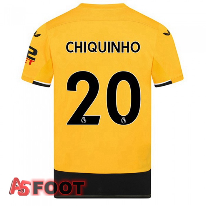 Maillot De Foot Wolves (CHIQUINHO 20) Domicile Jaune 22/23